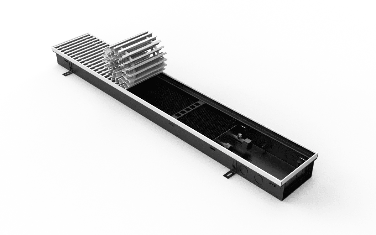 VITRON Внутрипольный водяной конвектор ВК.75.160.2ТГ (ВИТРОН) VITRON Внутрипольный водяной конвектор ВК.75.160.2ТГ (ВИТРОН)