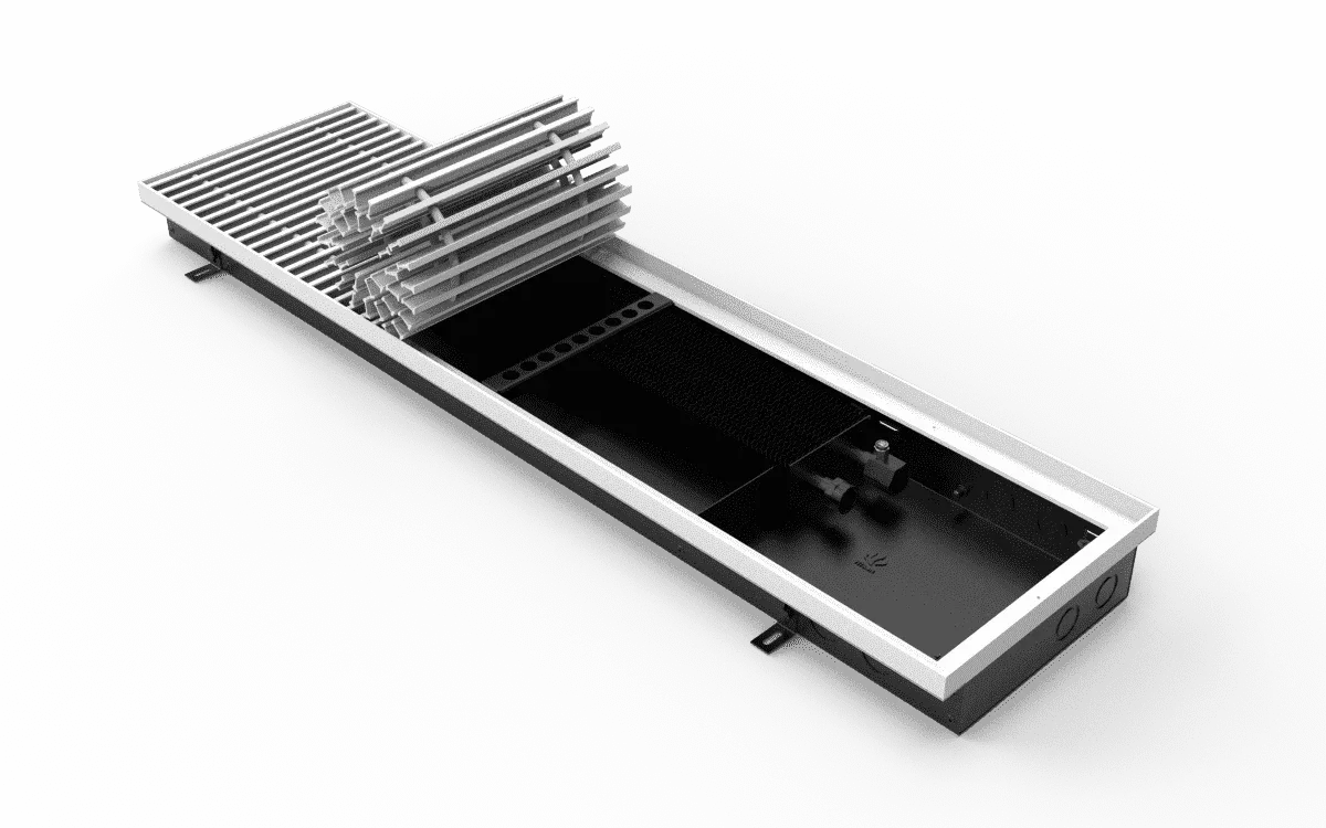 Внутрипольные конвекторы отопления водяные ВК.75.260.2ТГ VITRON
